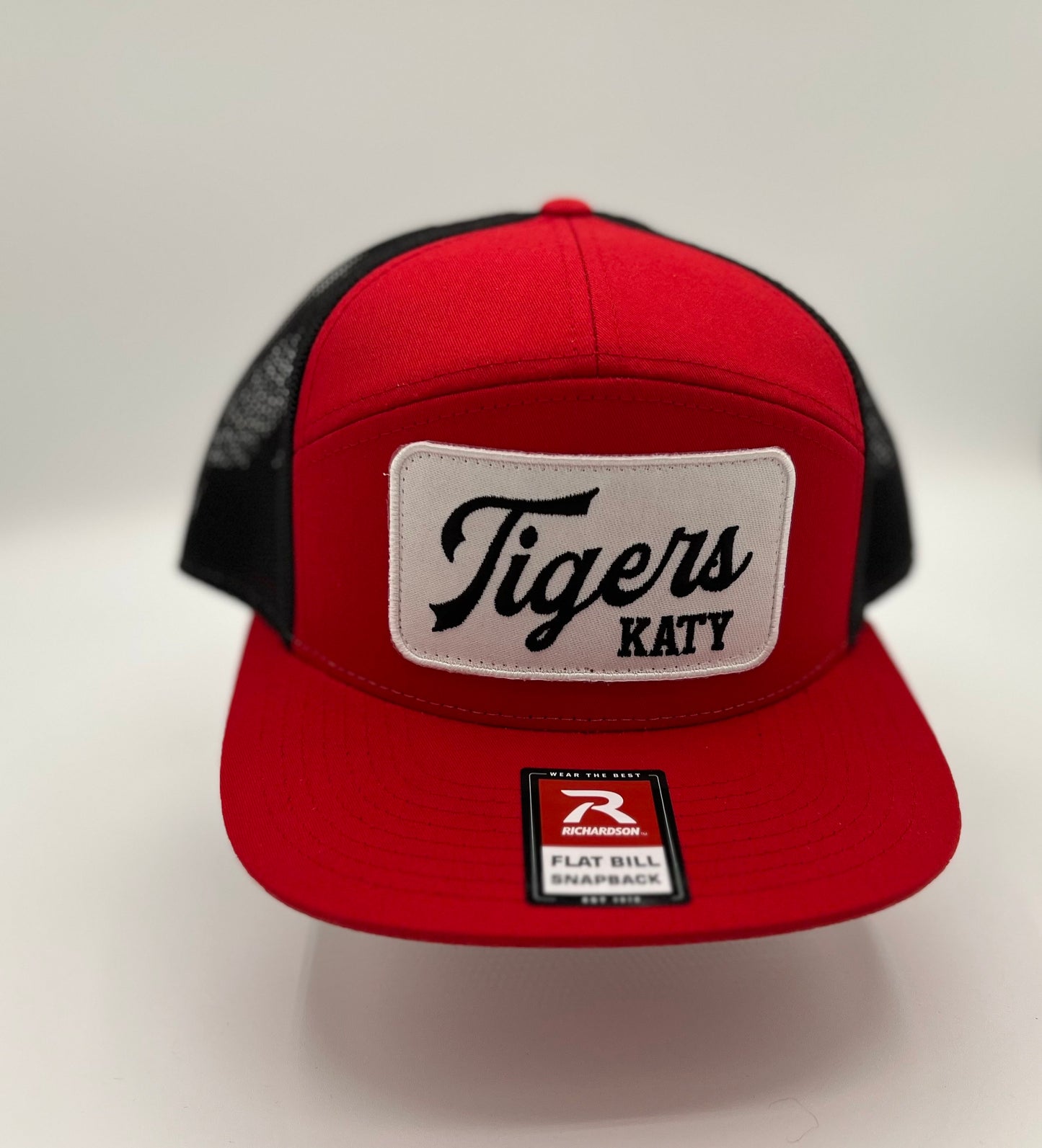 Katy Script Red & Black (Seven Panel)