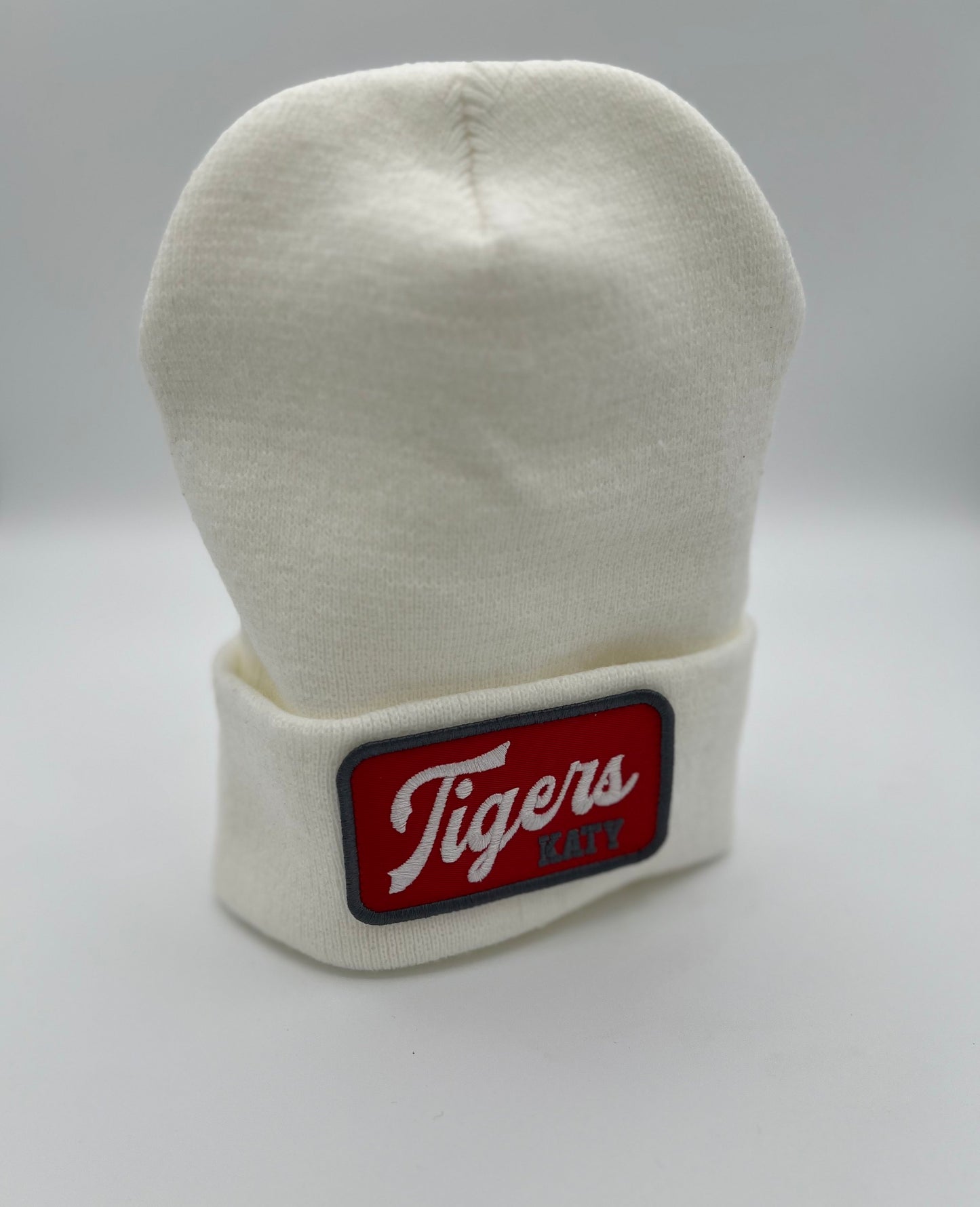 Katy Script Beanie - White