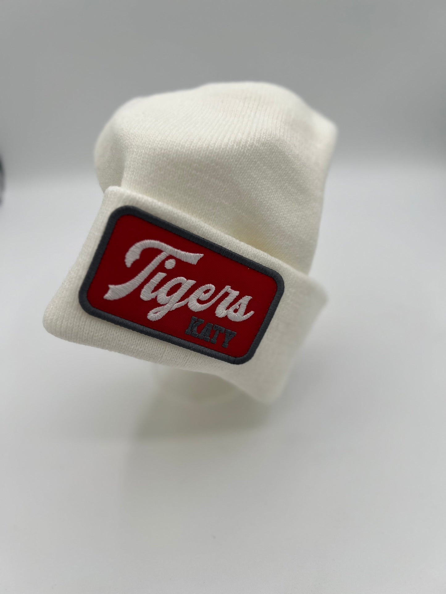 Katy Script Beanie - White