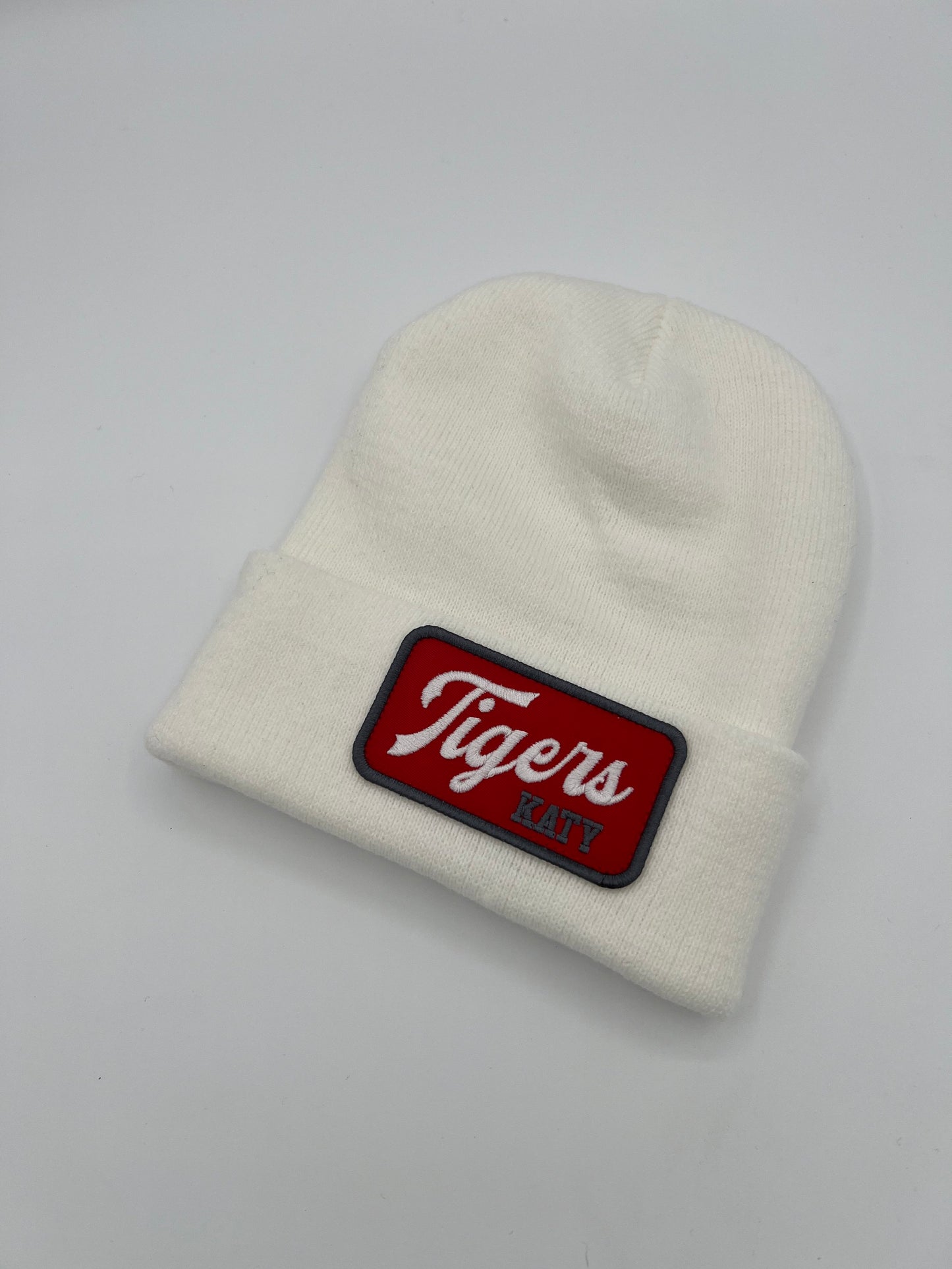 Katy Script Beanie - White