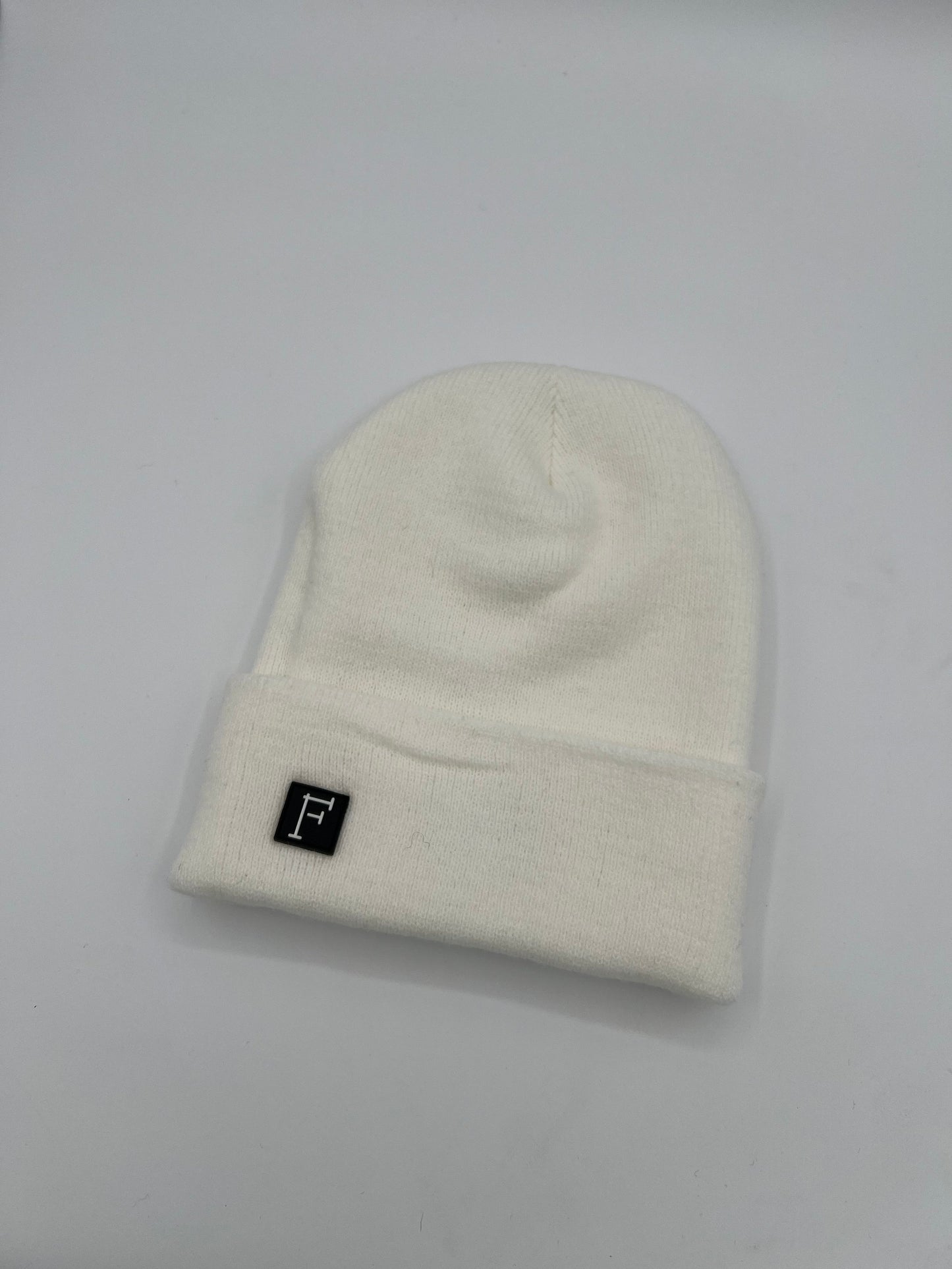 Katy Script Beanie - White