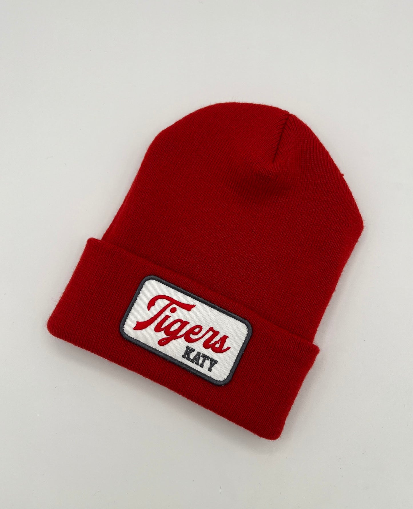 Katy Red Script Beanie