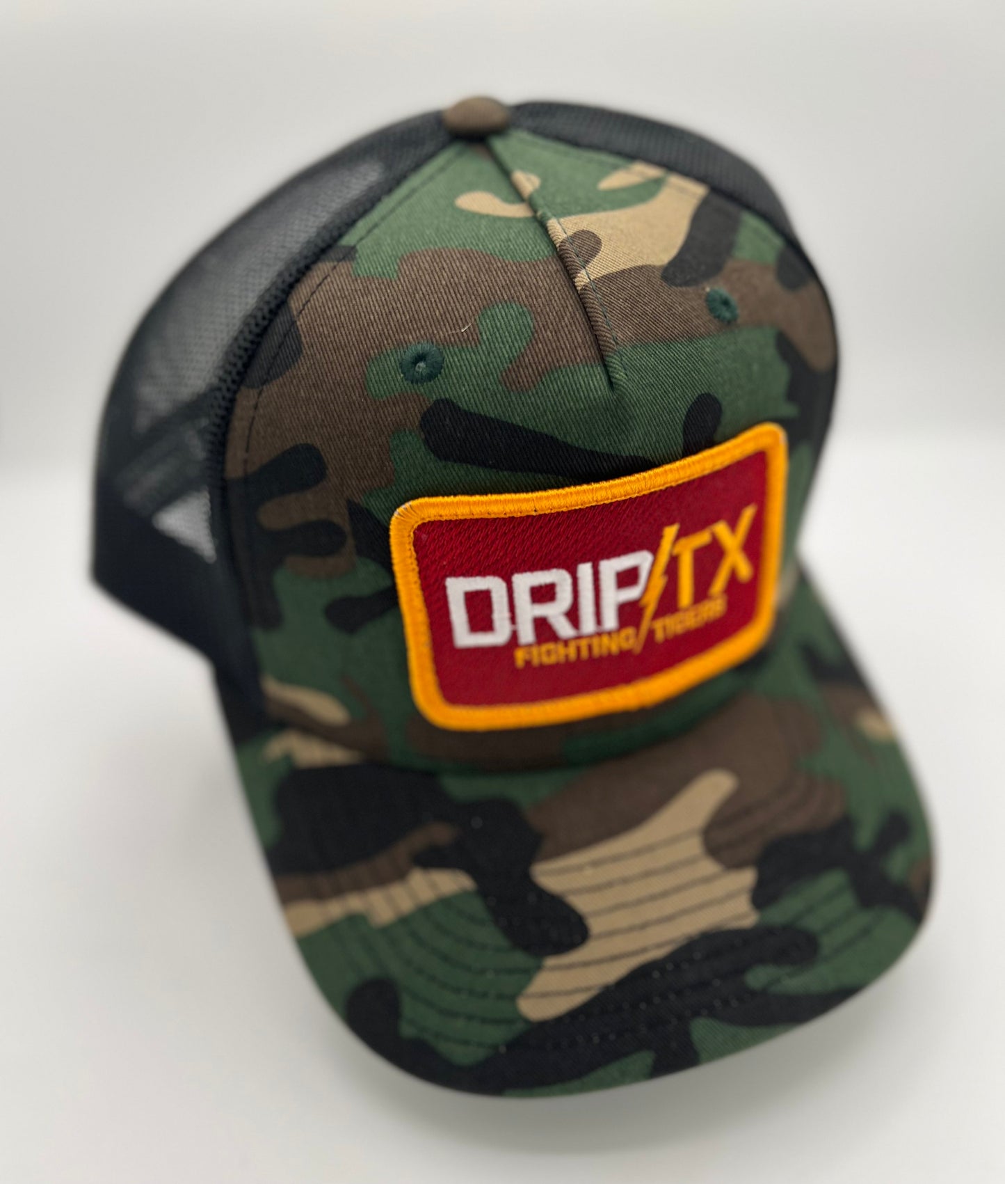 Drip/TX Fighting Tigers - Old School Camo (Bright Maroon)