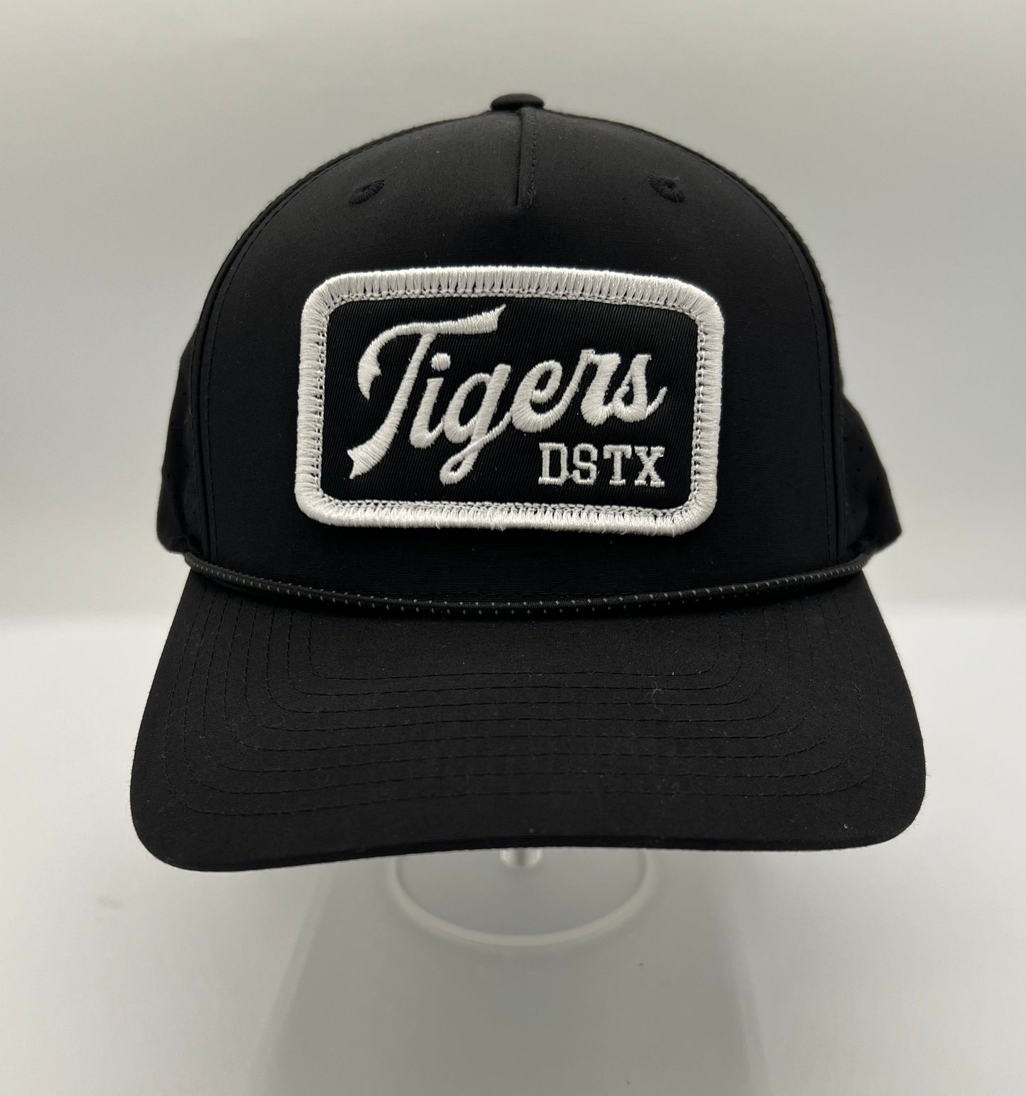 Tigers Script - Black Rope/Perforated Back