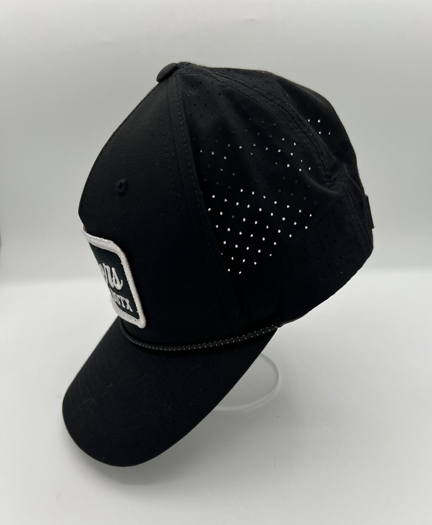 Tigers Script - Black Rope/Perforated Back