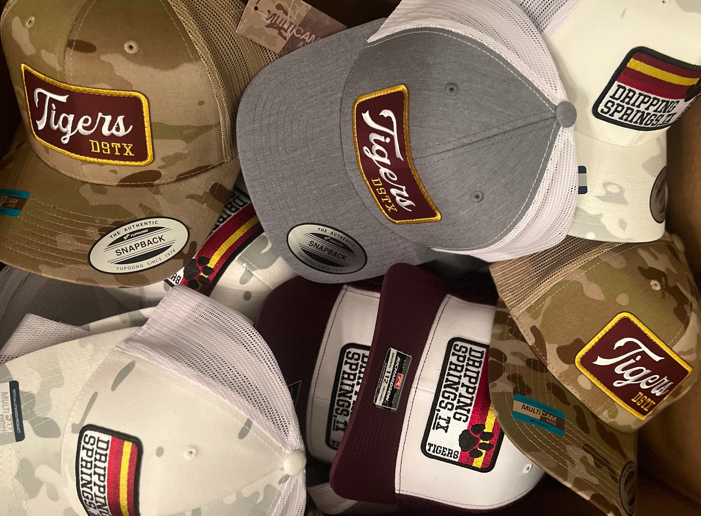 Dripping Tigers Script - YOUTH Gray or Black