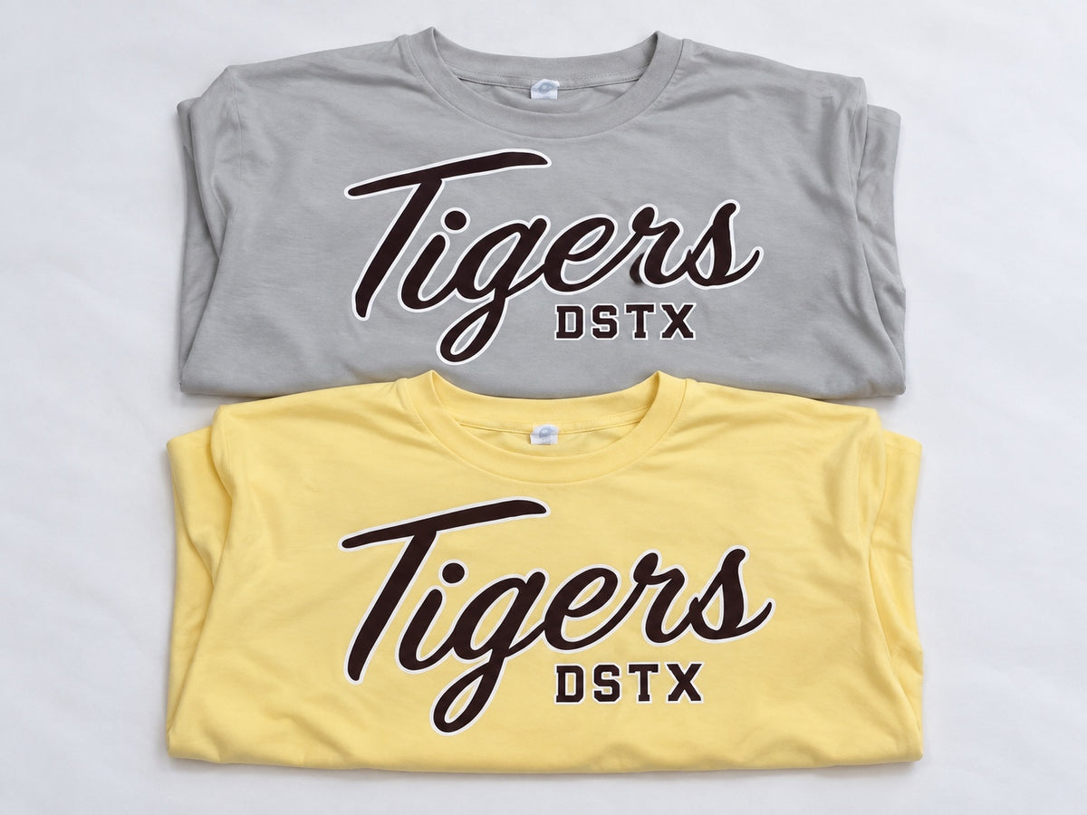 Tigers Lite Performance Hoodie — folded gray and yellow colors