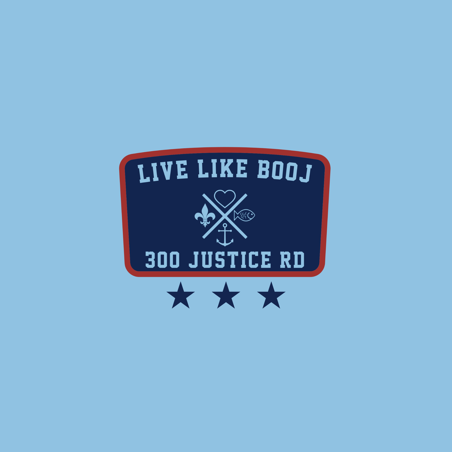 300JR/LIVE LIKE BOOJ/USA 300 - Performance Tops (Columbia Blue) - **PREORDER UNTIL May 8th**