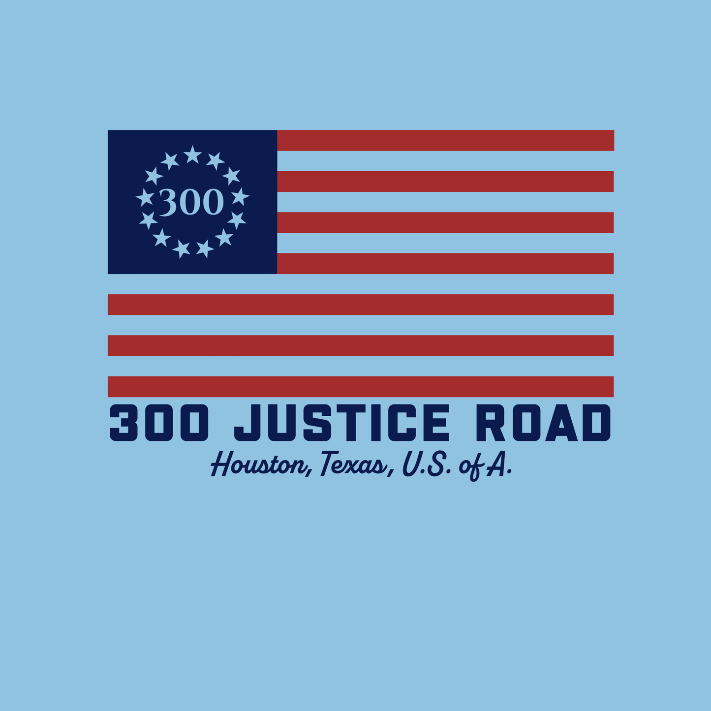 300JR/LIVE LIKE BOOJ/USA 300 - Performance Tops (Columbia Blue) - **PREORDER UNTIL May 8th**