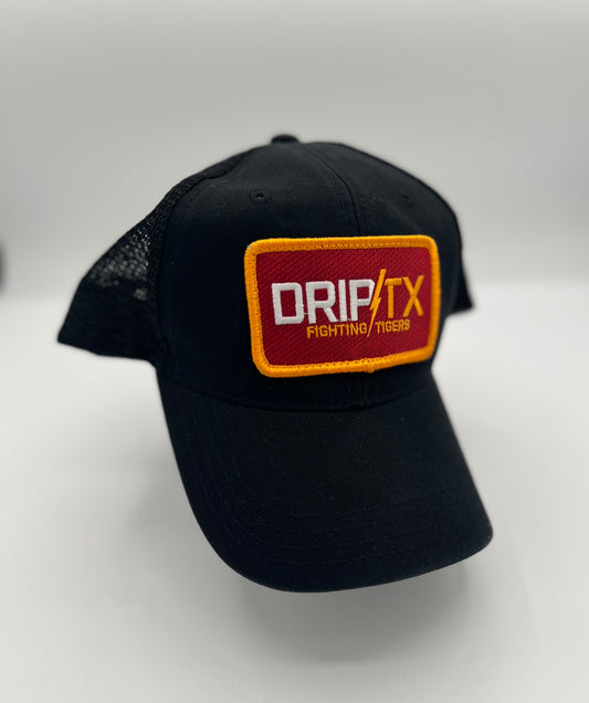 DRIP/TX Fighting Tigers - Black (Bright Maroon) Unstructured — Dripping Springs Tigers by Field & Iron