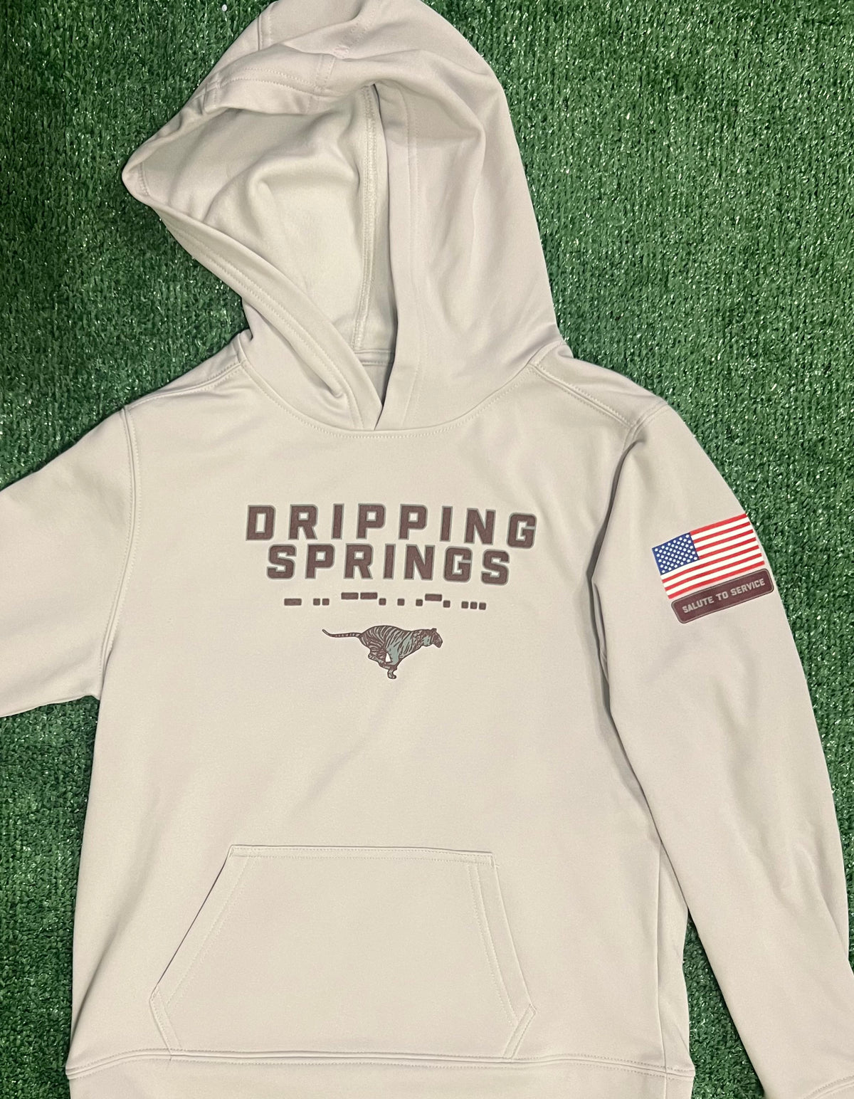 Dripping Springs Salute to Service - Silver Performance YOUTH — Dripping Springs Tigers by Field & Iron