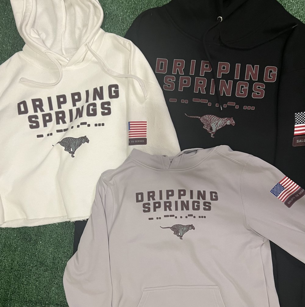 Dripping Springs Salute to Service - Silver Performance YOUTH — Dripping Springs Tigers by Field & Iron