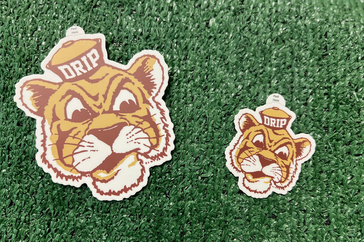 Old School Tiger Sticker - Large — Dripping Springs Tigers by Field & Iron