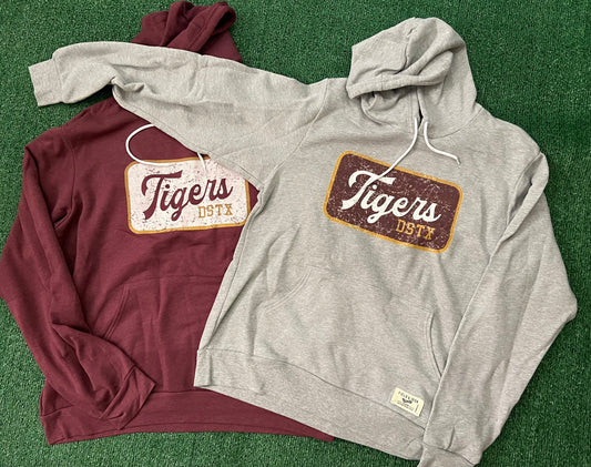 Old School Tigers DSTX Script - Gray — Dripping Springs Tigers by Field & Iron