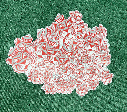 Old School Tiger Sticker - Large