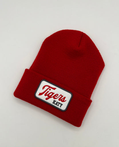 Katy Red Script Beanie