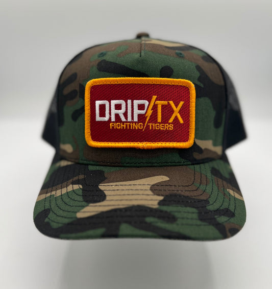 Drip/TX Fighting Tigers - Old School Camo (Bright Maroon)