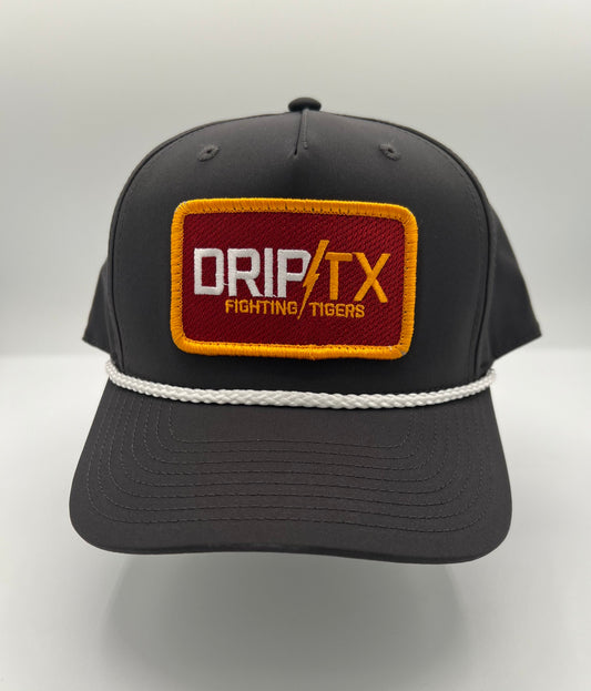 DRIP/TX Fighting Tigers - Charcoal/Bright Maroon