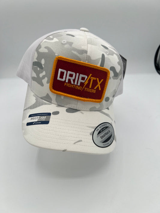 DRIP/TX Fighting Tigers - Alpine White (Bright Maroon)