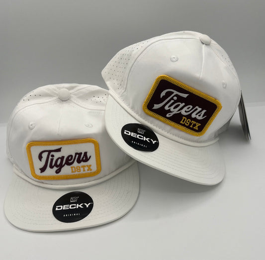 Script Tigers - Solid White/Rope