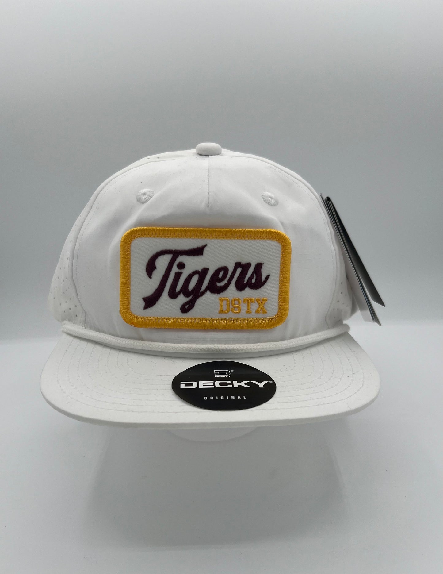 Script Tigers - Solid White/Rope